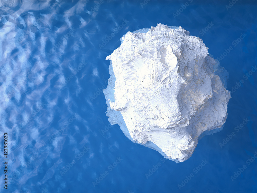 iceberg floating top view Stock Illustration | Adobe Stock