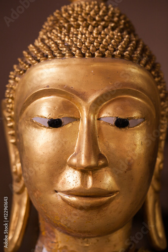 Close up Buddha Statue face
