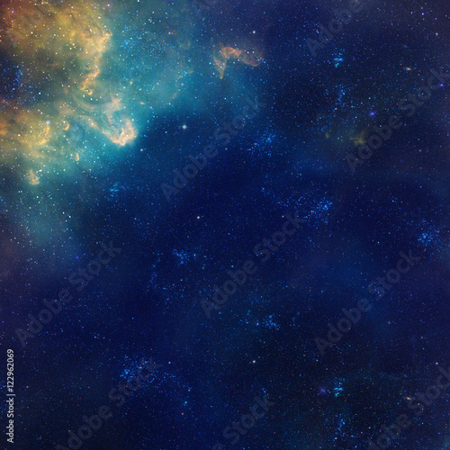 Galaxy illustration  space background with stars  nebula  cosmos clouds