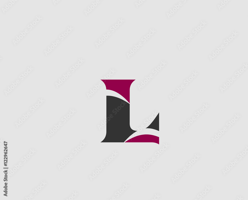 Abstract letter L logo design template
Abstract letter L logo design template