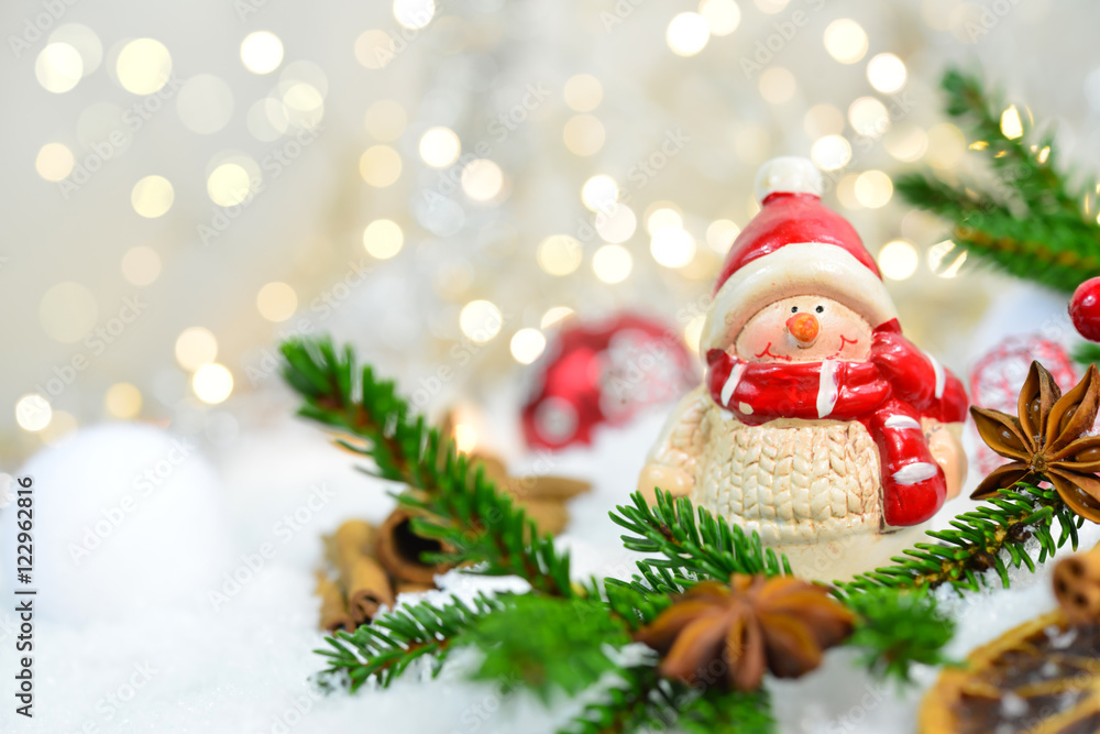 Schneemann an Weihnachten Schneemann an Weihnachten