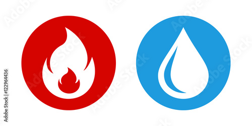Icons fire water
