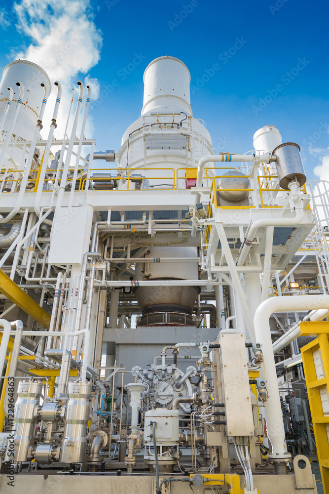 Oil and gas business, offshore oil and gas processing platform, feed ...