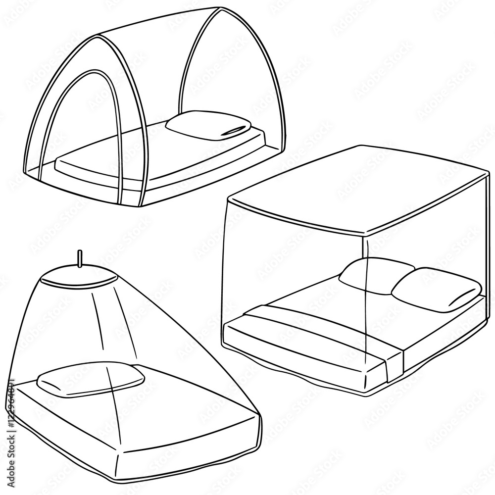 Vecteur Stock vector set of mosquito net | Adobe Stock