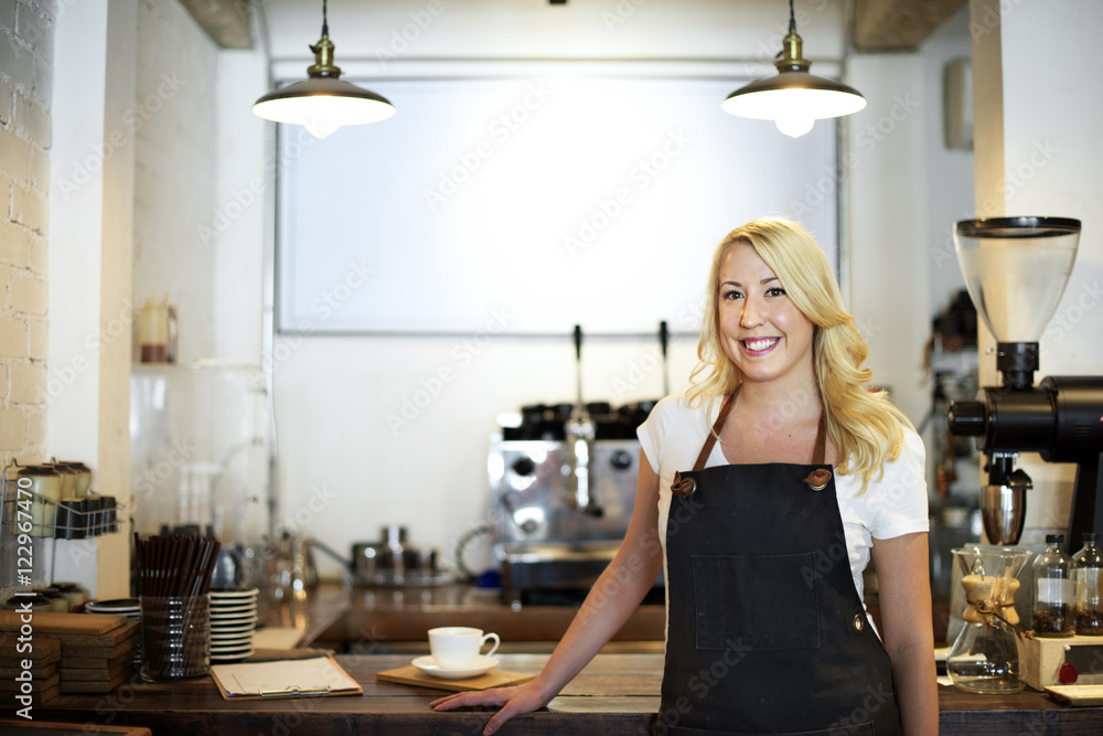 Serving Service Staff Customer Service Cafe Concept Serving Service Staff Customer Service Cafe Concept