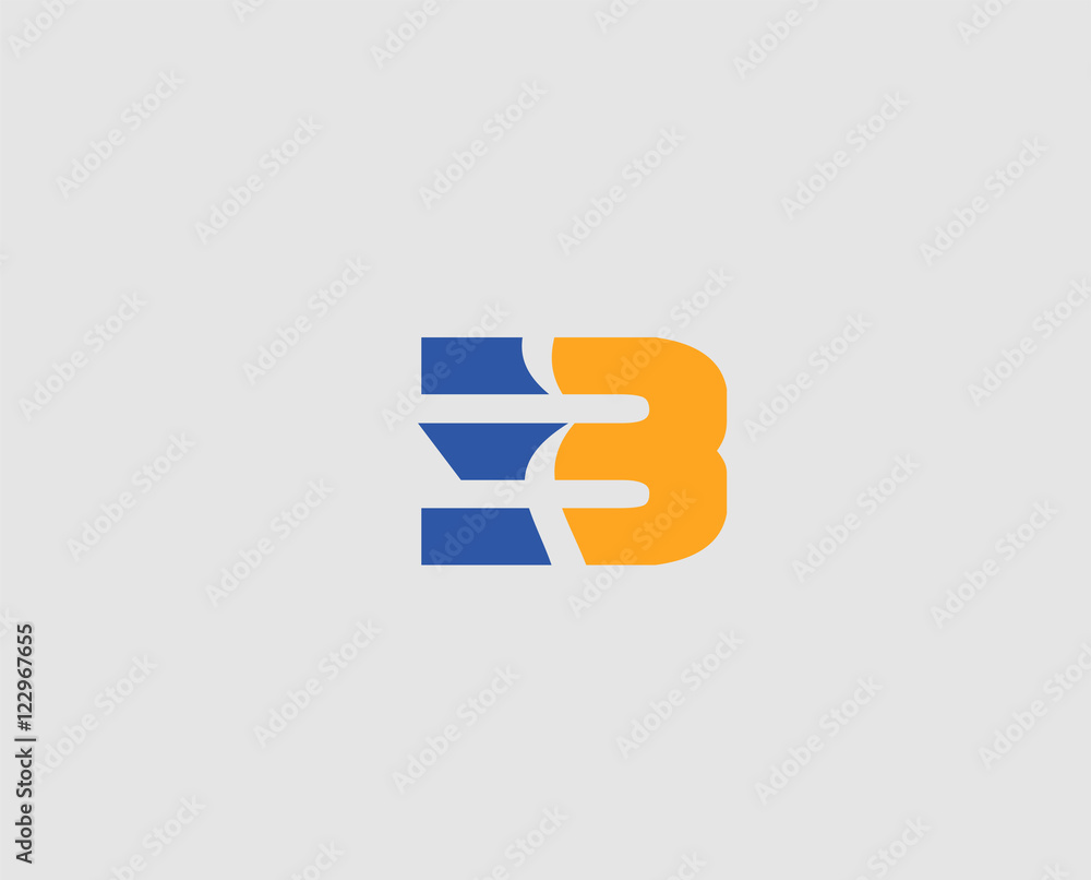 Vector sign number 3 logo
Vector sign number 3 logo