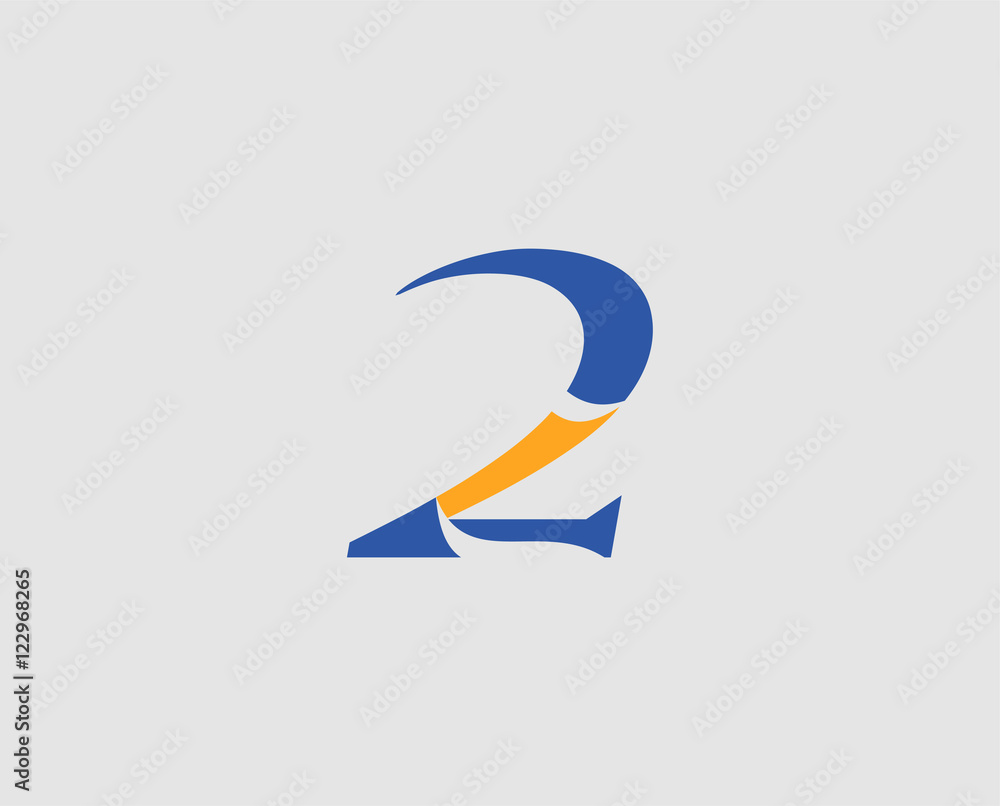 Abstract icons for number 2 logo
Abstract icons for number 2 logo