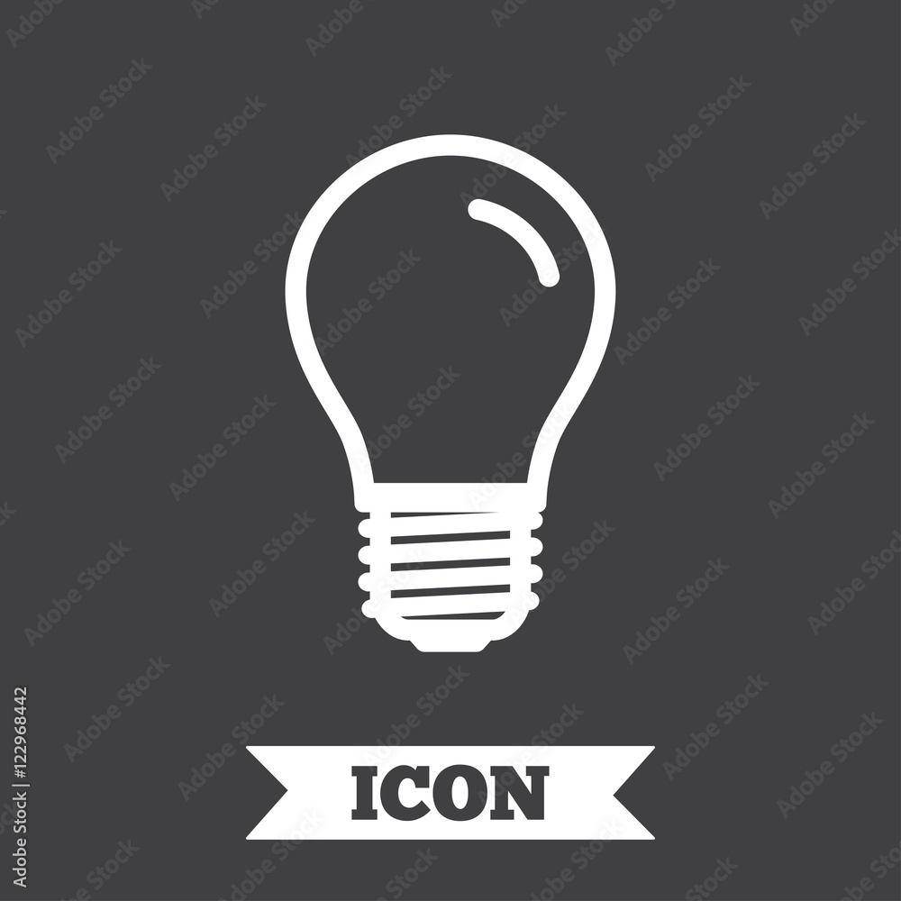 Light bulb icon. Lamp E27 screw socket symbol. Light bulb icon. Lamp E27 screw socket symbol.