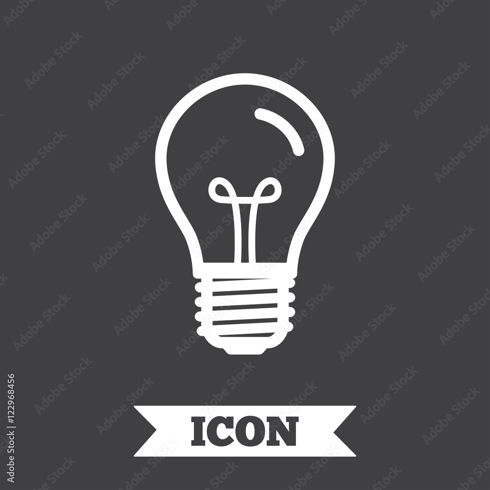 Light bulb icon. Lamp E27 screw socket symbol. Light bulb icon. Lamp E27 screw socket symbol.