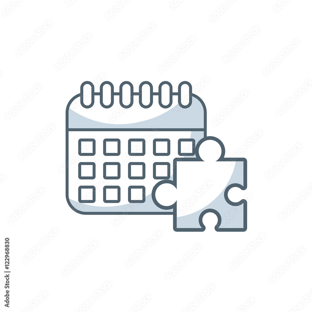 calendar reminder with business icon vector illustration design calendar reminder with business icon vector illustration design