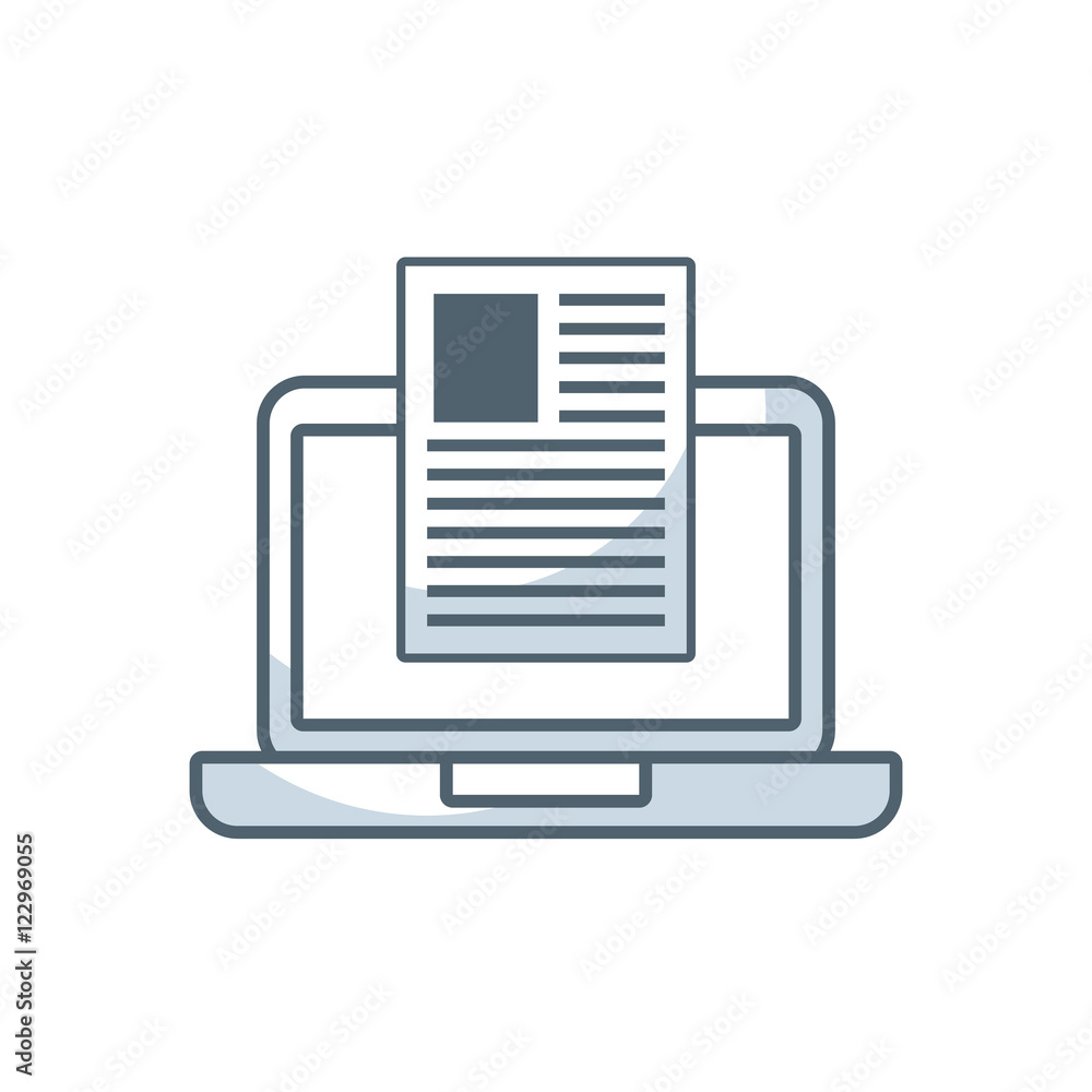 laptop computer portable device with social marketing icon vector illustration design laptop computer portable device with social marketing icon vector illustration design