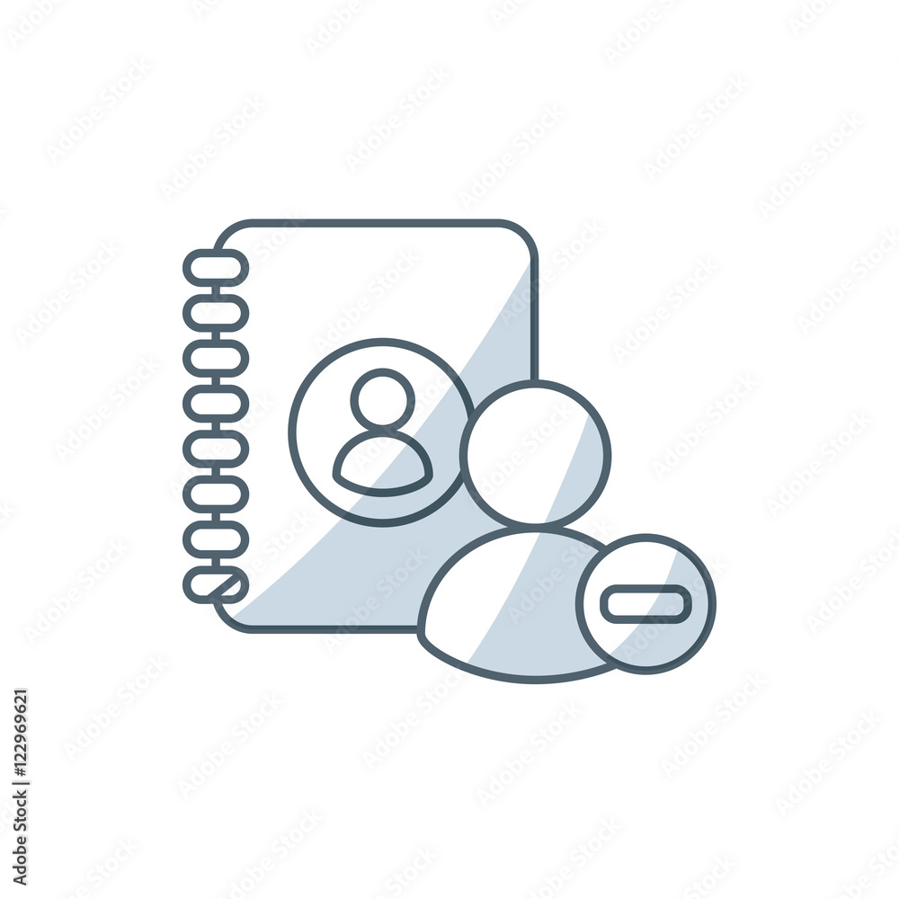 directory book with social medica icon vector illustration design directory book with social medica icon vector illustration design