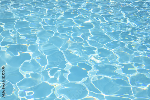 Beautiful ripple blue water surface in swimming pool