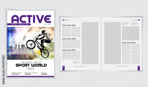 Magazine Layout Vector 