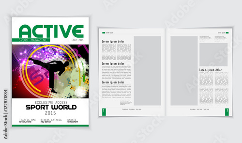 Magazine Layout Vector 