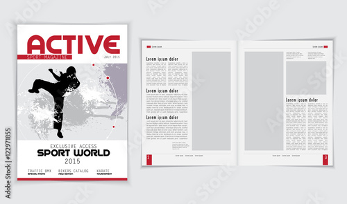 Magazine Layout Vector 