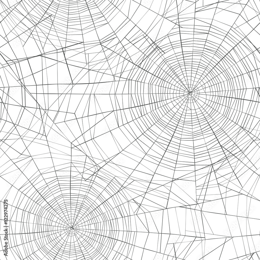 Halloween seamless pattern. Spider web background.