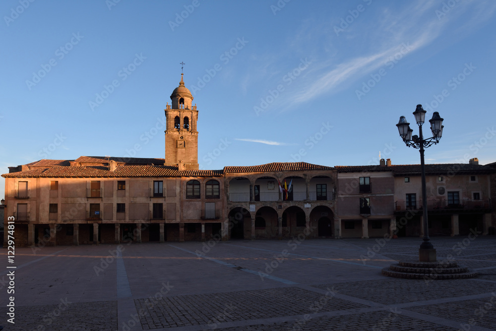 Main square of Medinaceli, Soria province, Catilla-Leon, Spain