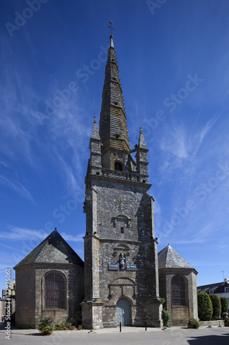Saint-Cornely church, town of Carnac, departament of Morbihan, Brittany, France