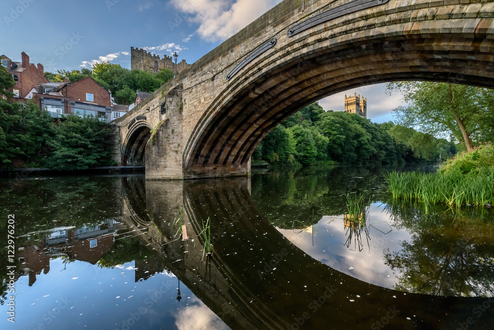 Frame Wellgate Bridge River Wea. Durham, England UK