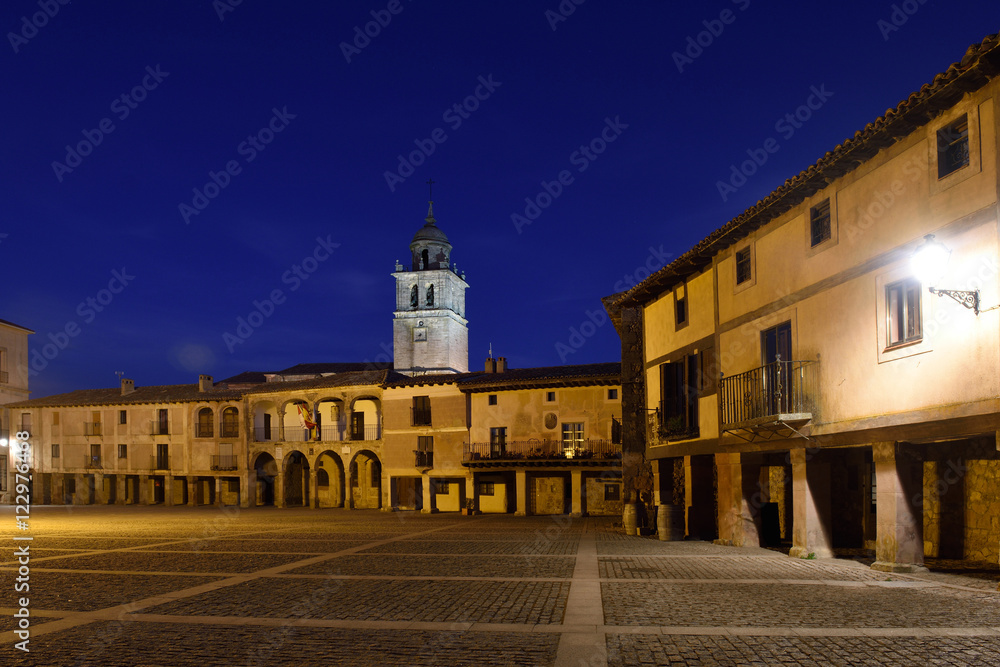Main square of Medinaceli, Soria province, Castilla-Leon, Spain