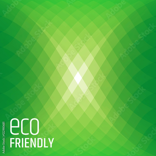 Green background. Vector illustration.