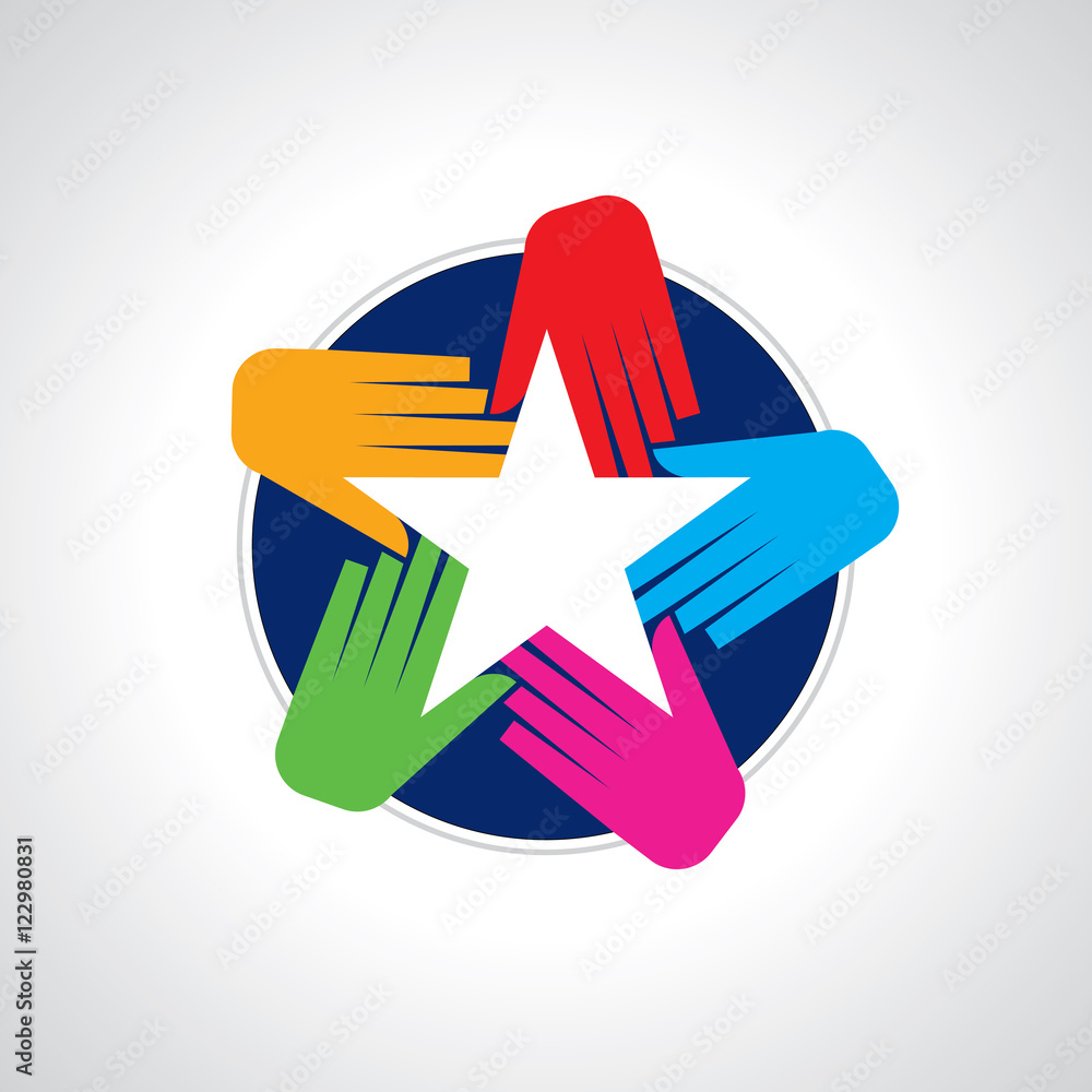 Fototapeta premium design for teamwork concept