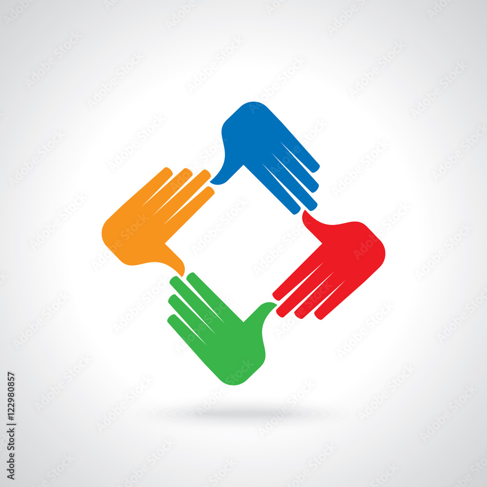 Fototapeta premium design for teamwork concept