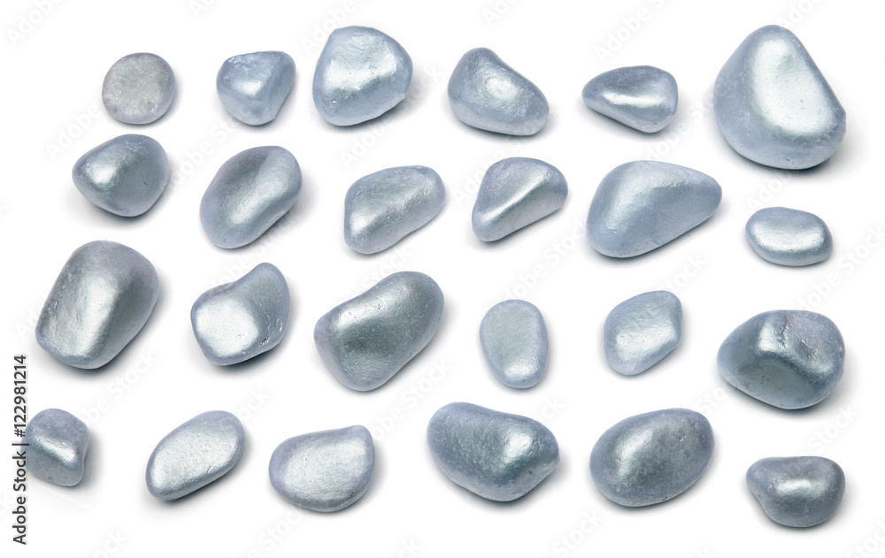 Set of stones isolated on white Set of stones isolated on white