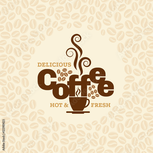 Coffee design template  creative vector