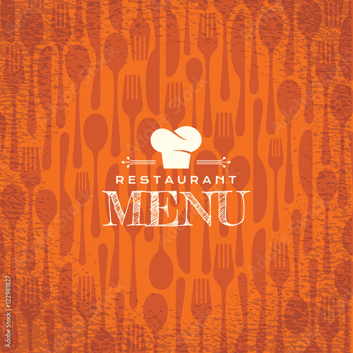 Restaurant menu card design.