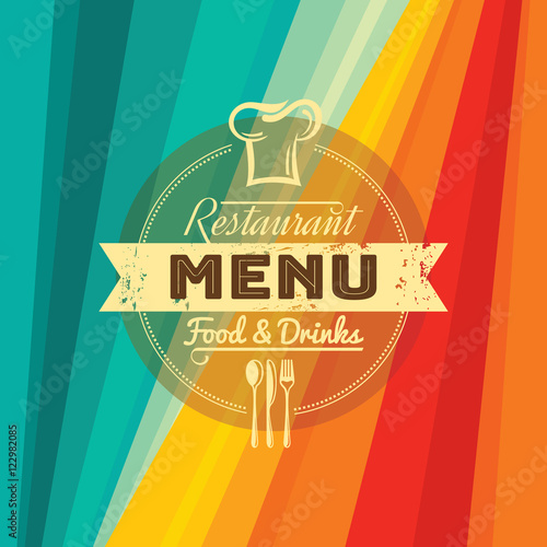Restaurant menu card design.