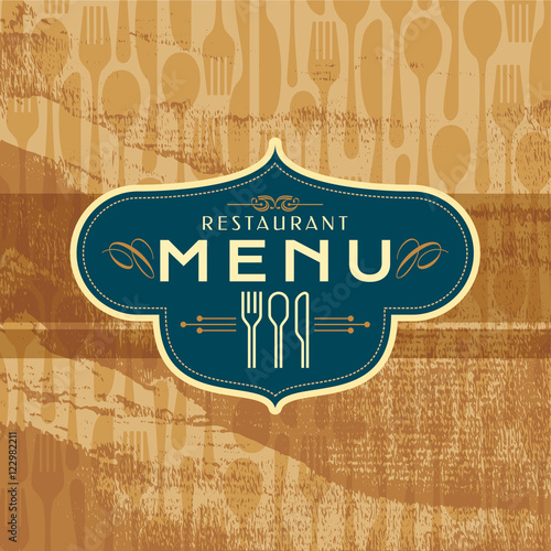 Restaurant menu card design.