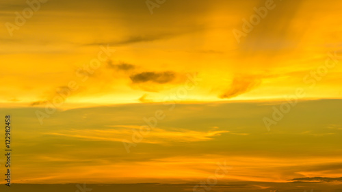 Orange sky and sunset © peangdao