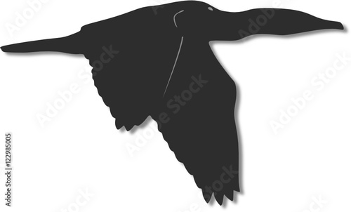 Kormoran. Silhouette. vektor