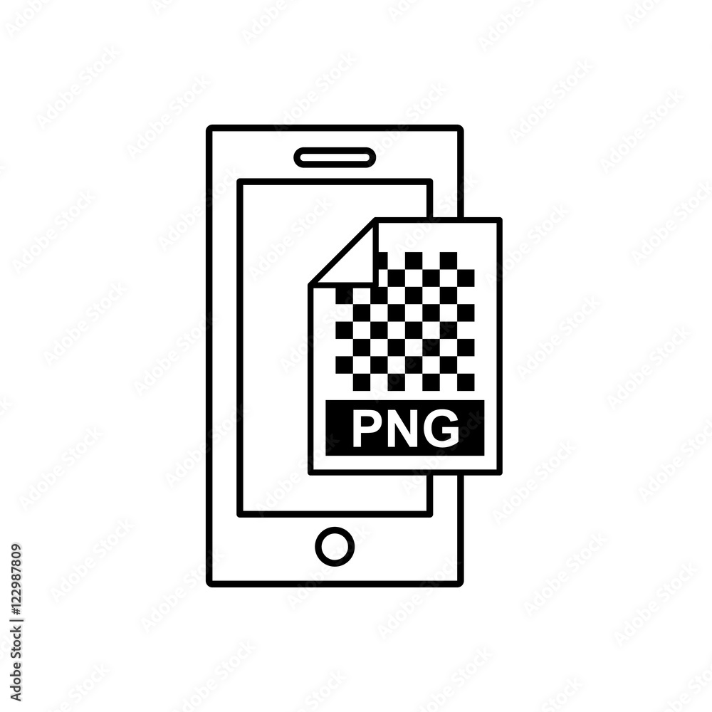 smartphone with electronic file vector illustration design smartphone with electronic file vector illustration design