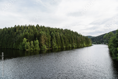 Okertalsperre, Vorbecken, Landschaft; Naturpark Harz, Sommer photo