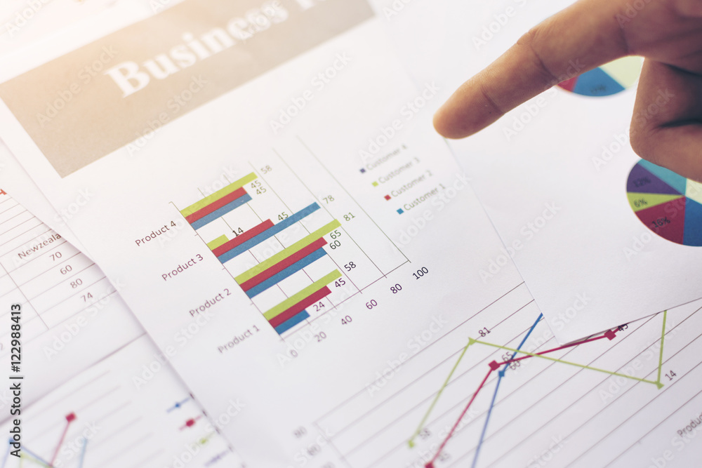 Business graph information diagram Business graph information diagram