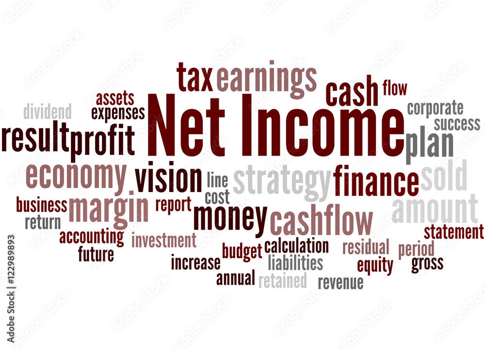 Net Income, word cloud concept 9