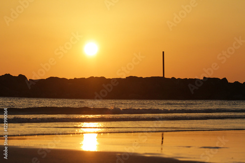 Sunset In Frishman Beach Tel Aviv photo