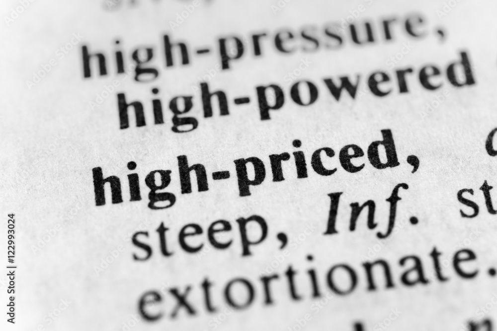 Obraz premium High-priced