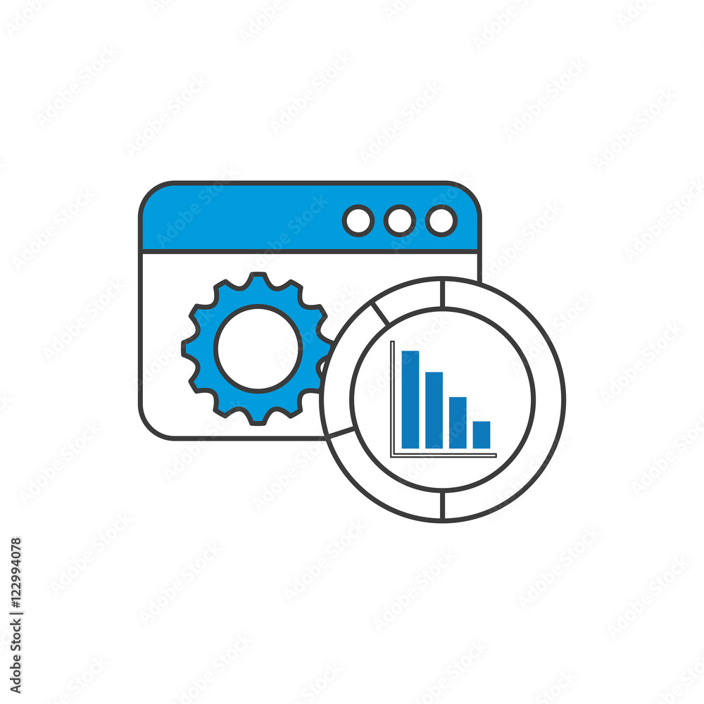 template windows with seo icon vector illustration design template windows with seo icon vector illustration design
