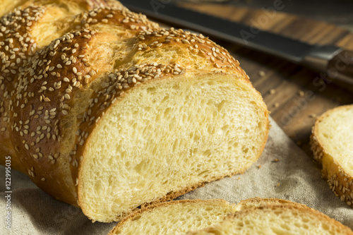 Homemade Sesame Challah Bread