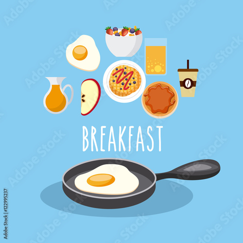 delicious and nutritive breakfast icon vector illustration design