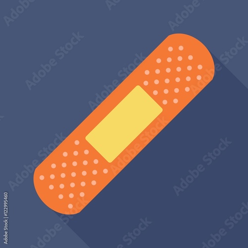 Plaster flat icon on isolated transparent background	
