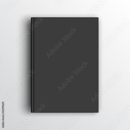 Blank book, textbook, booklet or notebook mockup for design and branding
