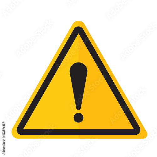 Danger warning exclamation point sign icon