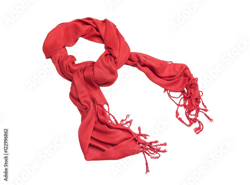 Red scarf female.