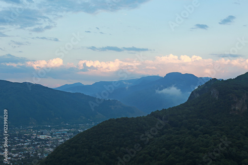 Ossetian village in the Caucasus