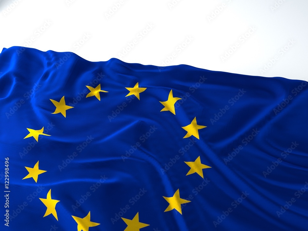 Waving europe union Flag Waving europe union Flag